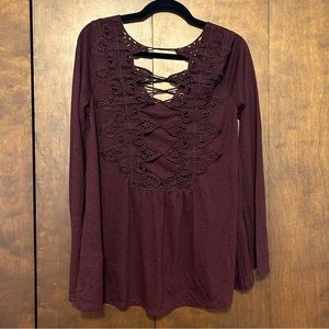 Coco + Jaimeson Maroon Blouse